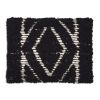 Obsidian Hand Woven Lumbar Pillow