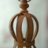 Set Of Two Rustic Finial Lanterns