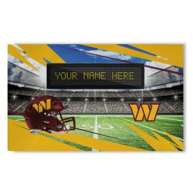 [Personalization Only] Official NFL Commanders - 36" x 62" Personalized Washable Rug