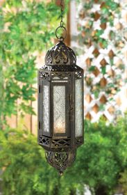 Hanging Victorian Candle Lantern